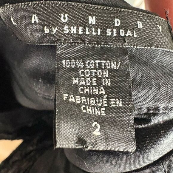 Laundry by Shelli Segal Women's Black Applique Embroidered Cropped Jacket 2 - Picture 5 of 5